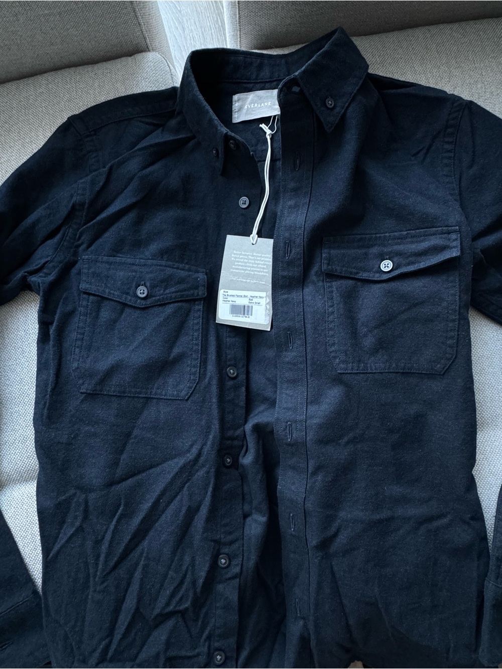 Everlane Men's Navy Flannel (BRAND NEW)